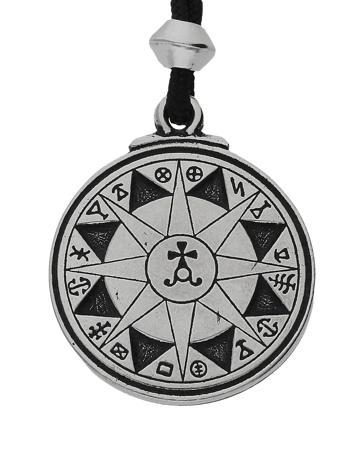 Star of Hermes Travel Safety Solomon Talisman Handmade Pewter Pendant