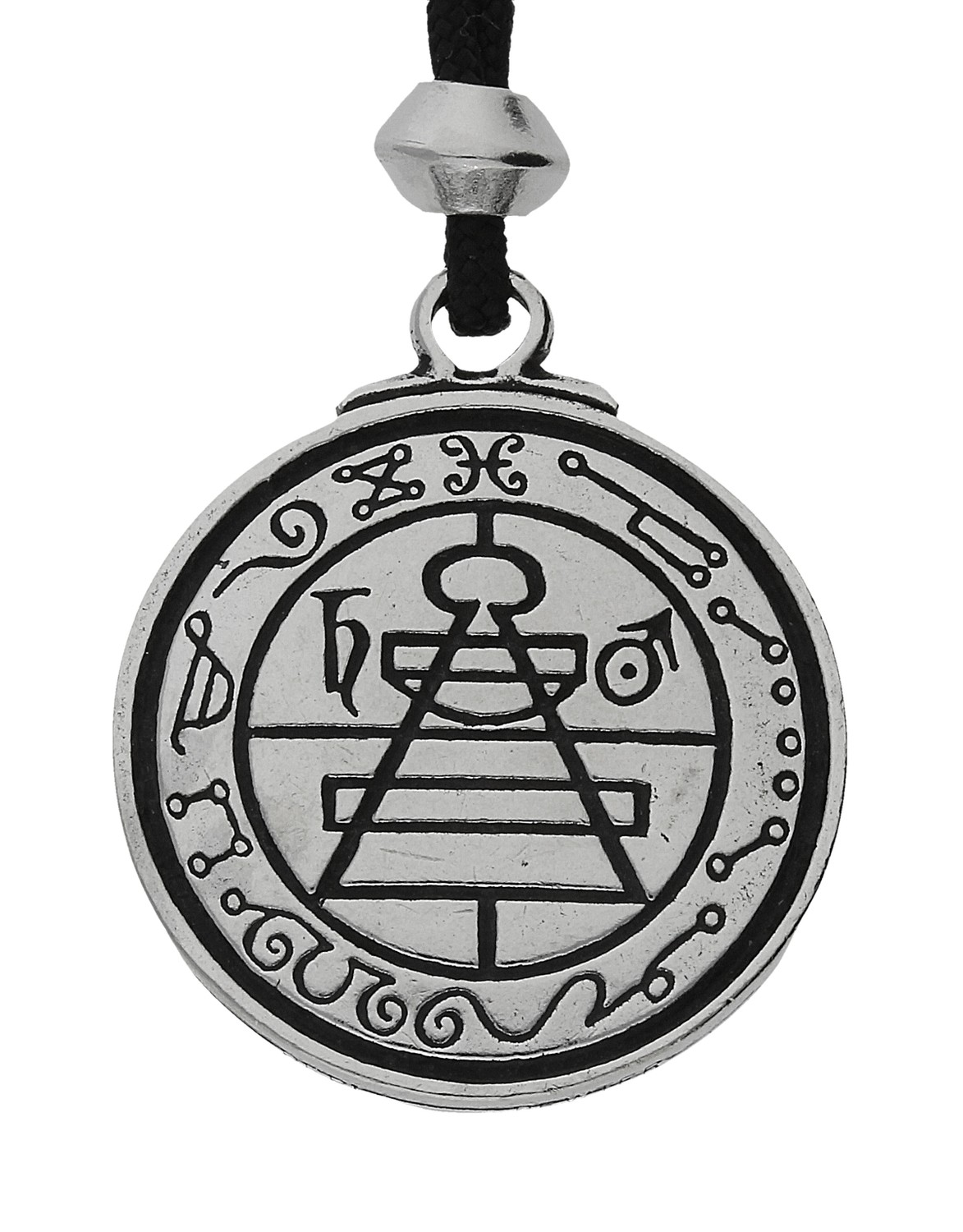 Secret Solomon Seal Key Talisman Pentacle Hermetic Enochian Kabbalah Handmade Pewter Pendant