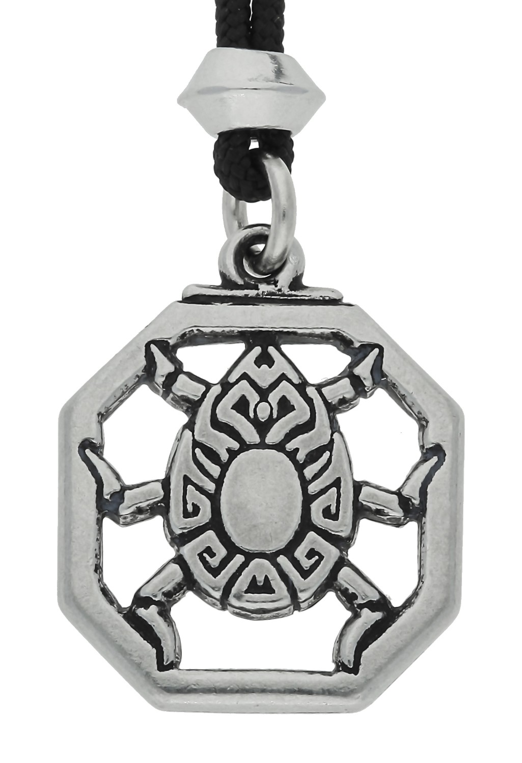 Egyptian Scarab Handmade Pewter Pendant ~ Protective