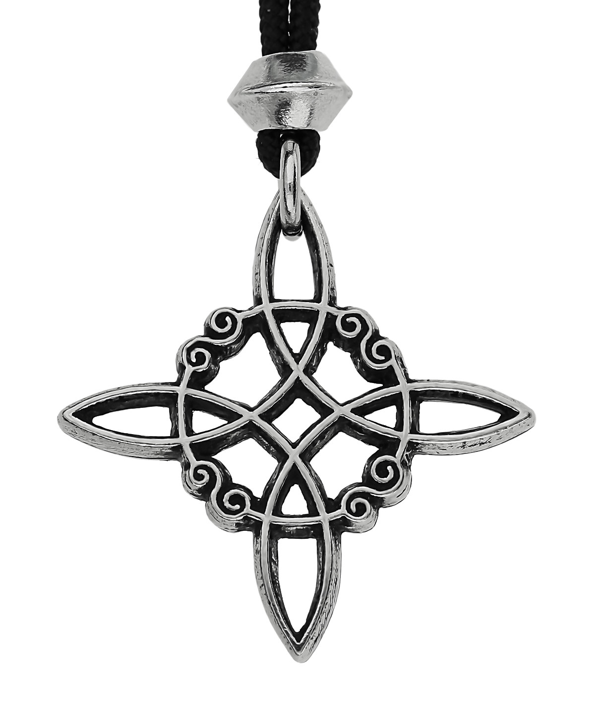 Witches Celtic Knot Handmade Pewter Pendant ~ Protection