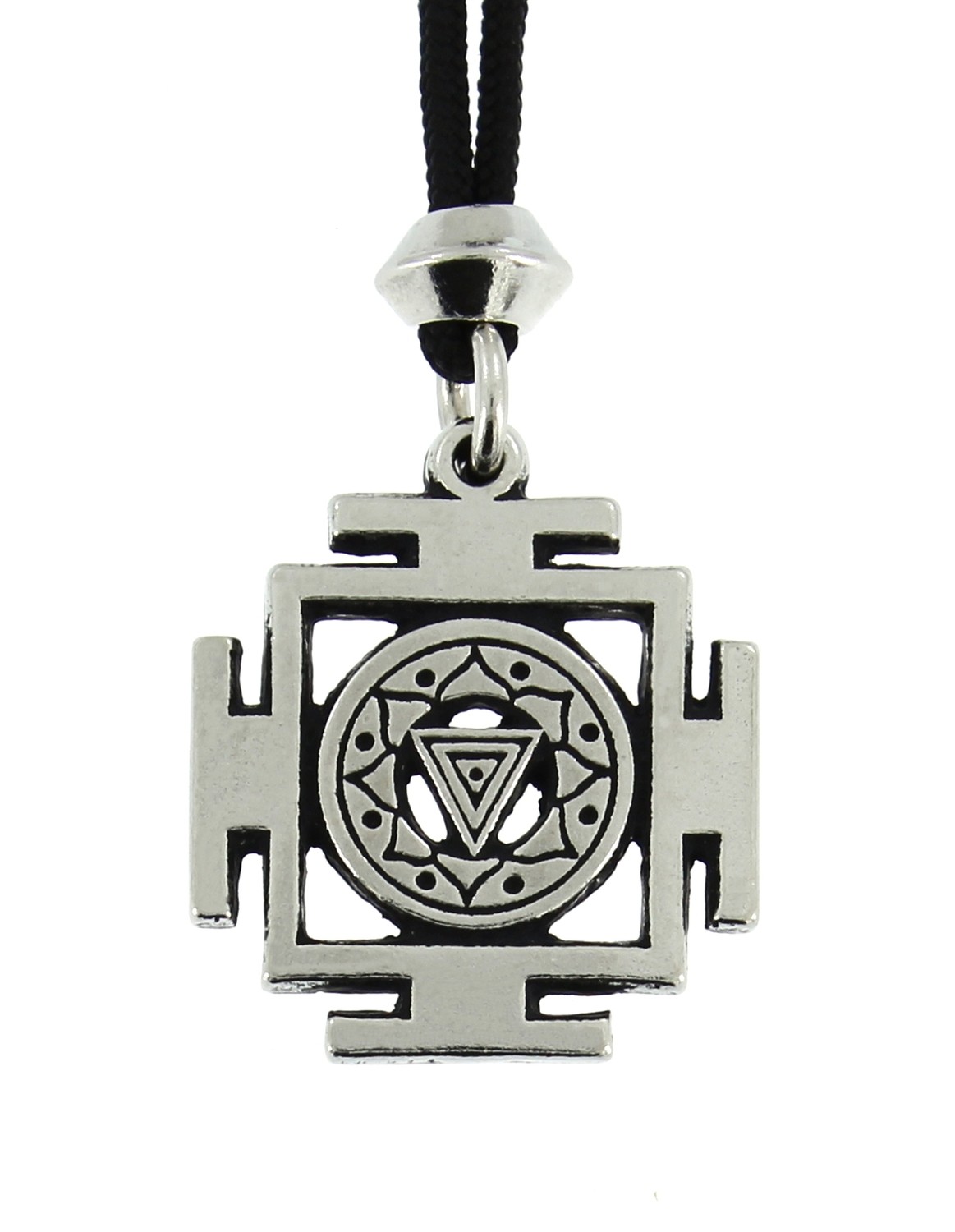 Kali Chakra Yantra Power of Transformation Handmade Pewter Pendant