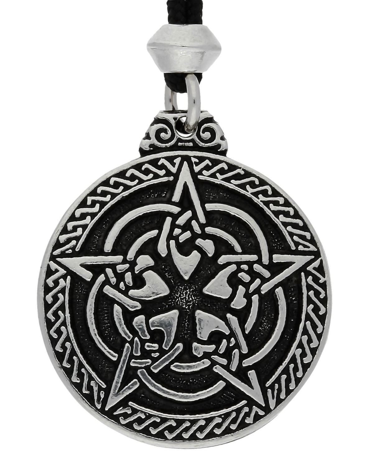Celtic Knot Pentacle Pentagram Handmade Pewter Pendant