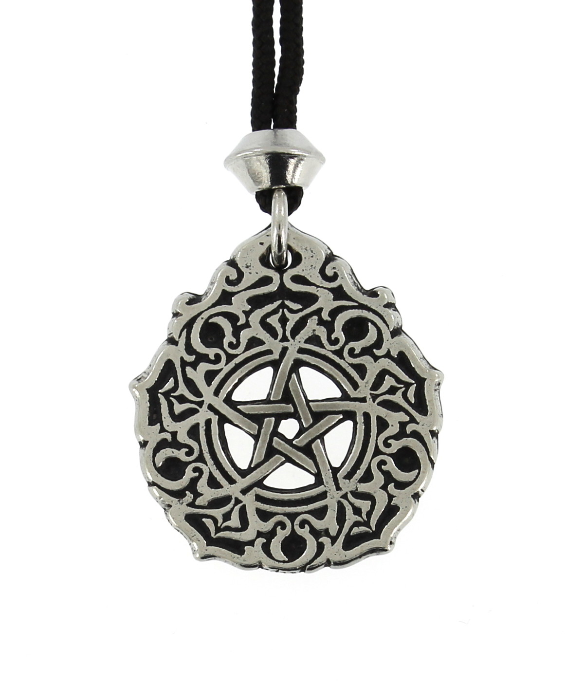 Morning Star Pentacle Pentagram Handmade Pewter Pendant