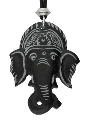 Hand Carved Lord Ganesha Stone Pendant