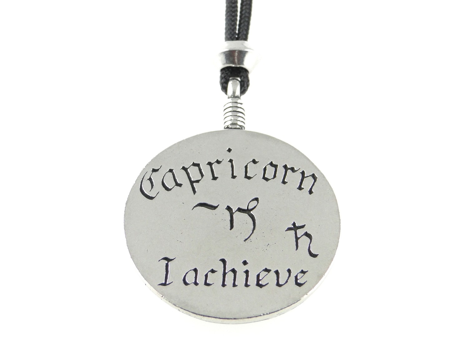 Saturn / Capricorn Zodiac Sign Astrology Handmade Pewter Pendant