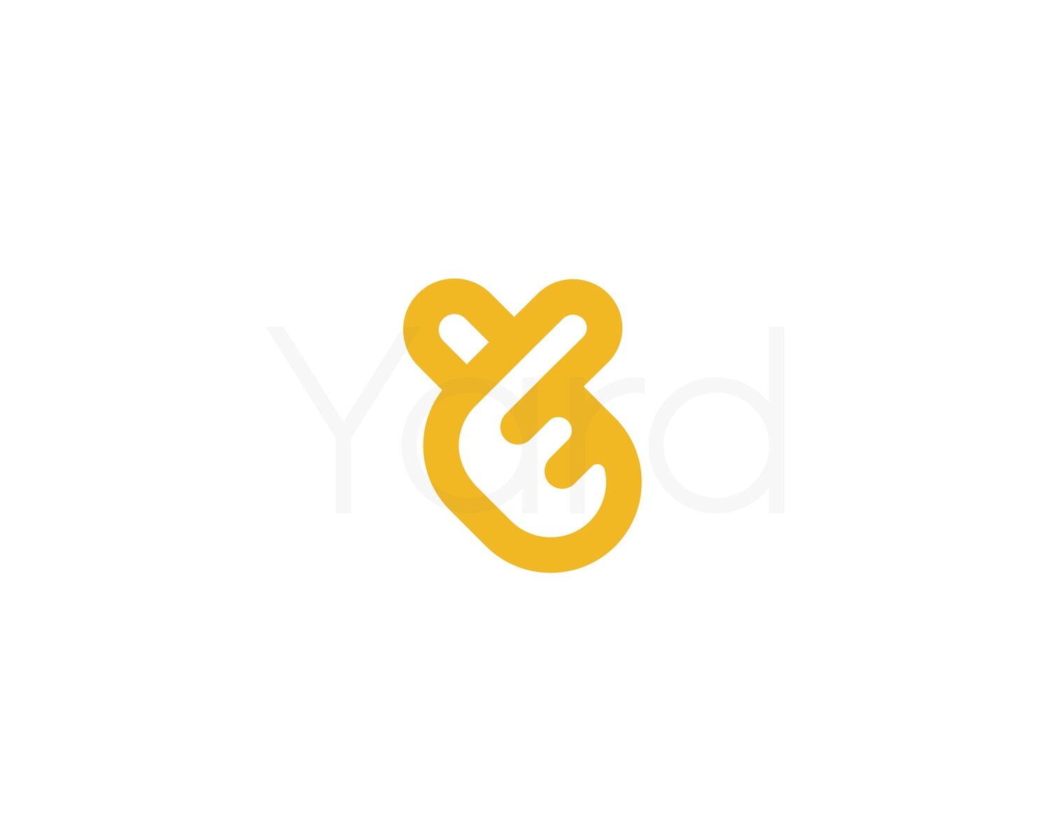 Ok vector logo. Heart from fingers icon. Letter V logotype. Like sign.