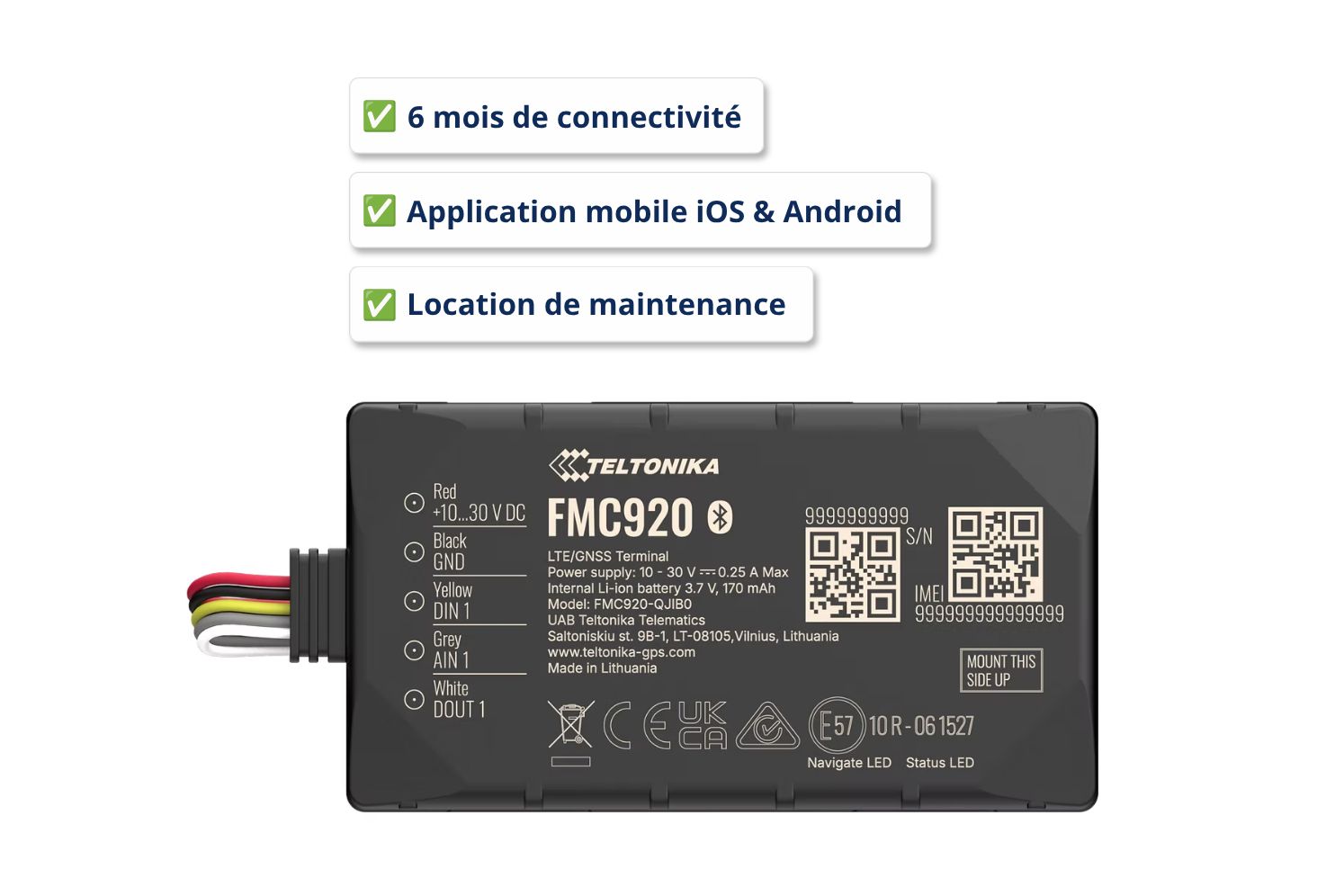 Boîtier GPS FMC920 - Suivi de flotte et éco-conduite | Location 6 mois inclus