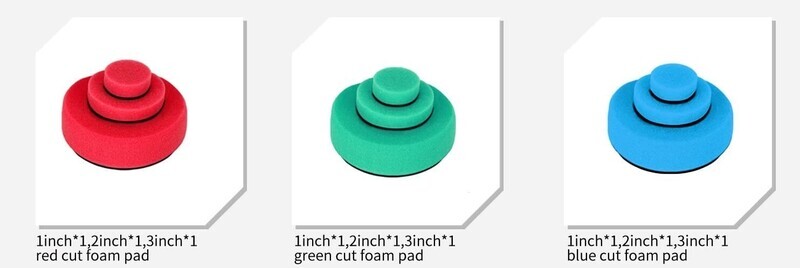 9 pieces 1/2/3 Inch Polishing Pads
