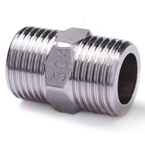 1/2 Inch to 1/2 Inch Male Threaded Brass Nipple