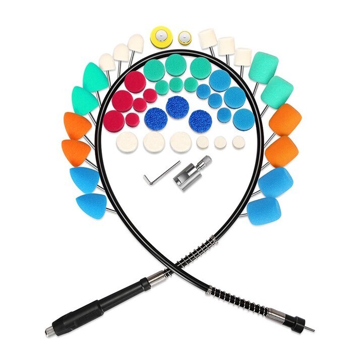 Mini Polisher Drill with Polishing Pad Kit Rotary