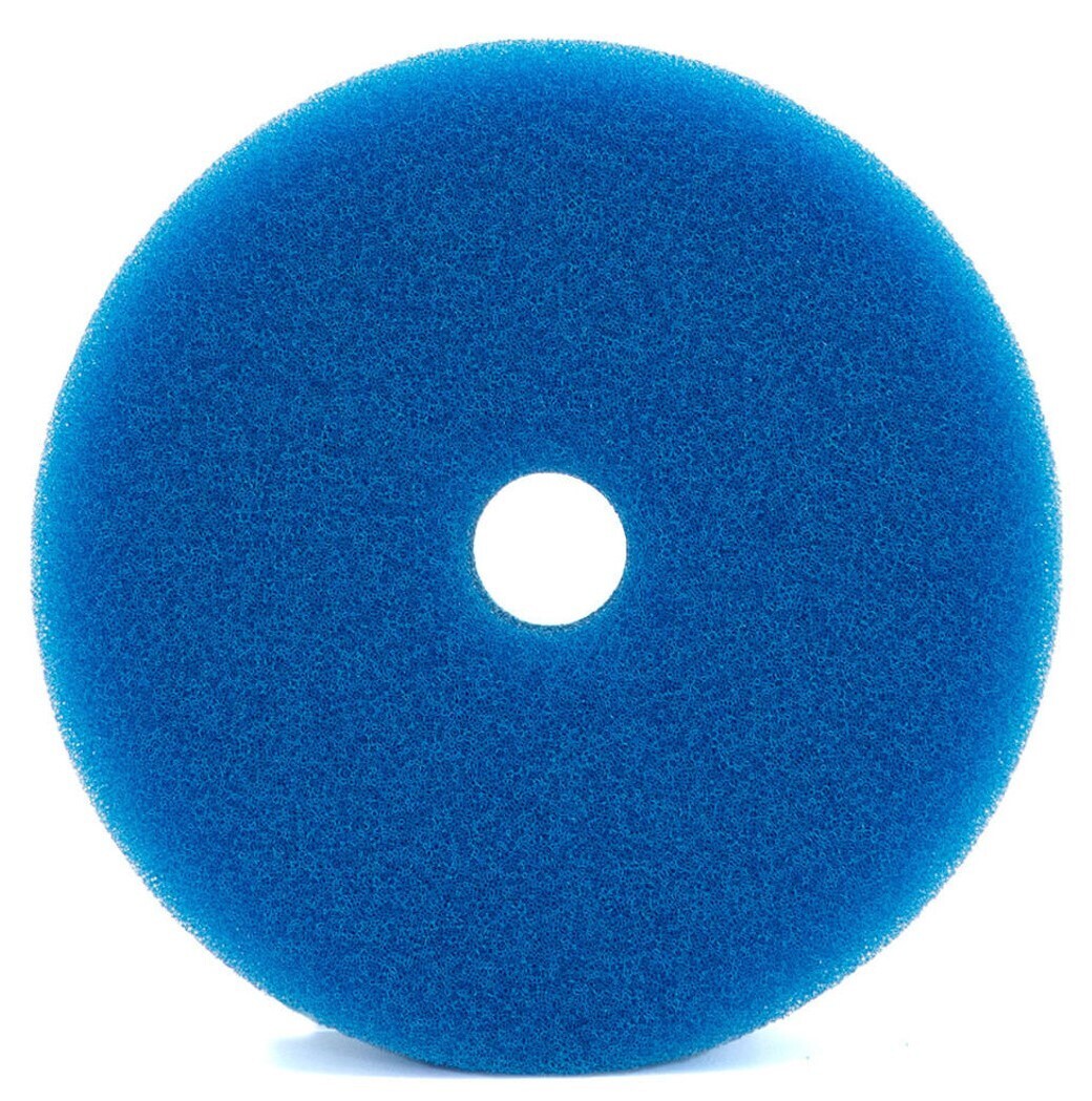6 Inch Fibers Blue Heavy Cut Foam Pad