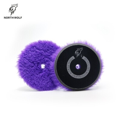 North Wolf 5inch Purple DA Wool Polishing Pad