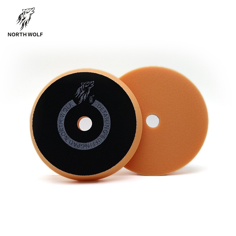 North Wolf 5inch DA Orange Finish Pad