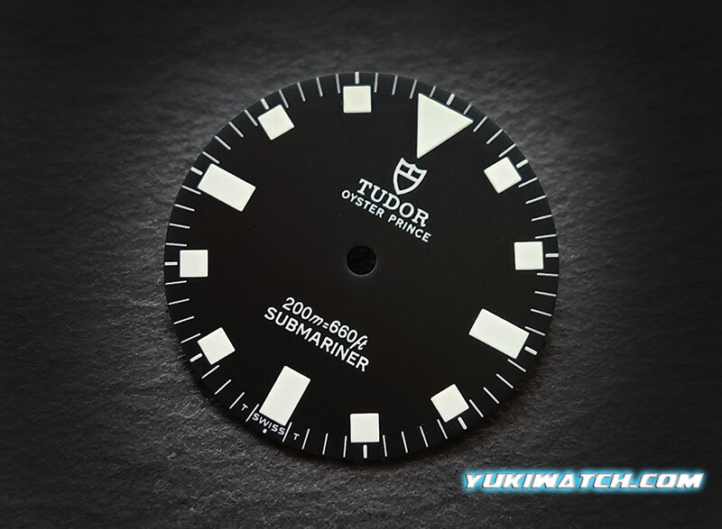 Tudor Submariner 9401/0 black wht lume dial