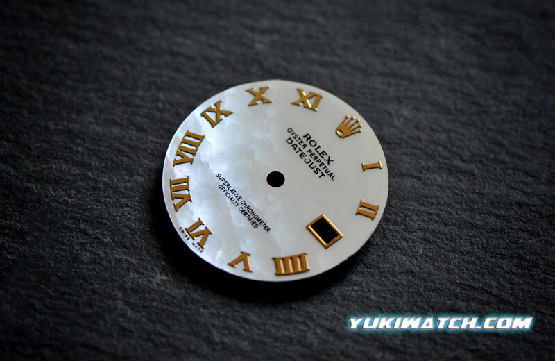 Rolex Datejust 16014 wht MOP dial (Gold Index)