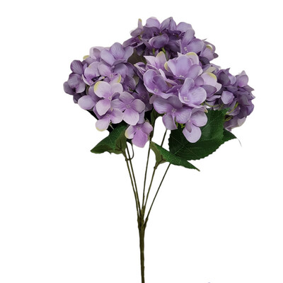 Hydrangea Purple 5H Bunch 50cmL