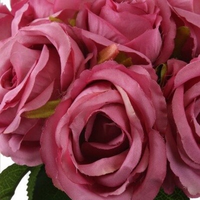 Rose Bouquet Pink 13H 24cmL