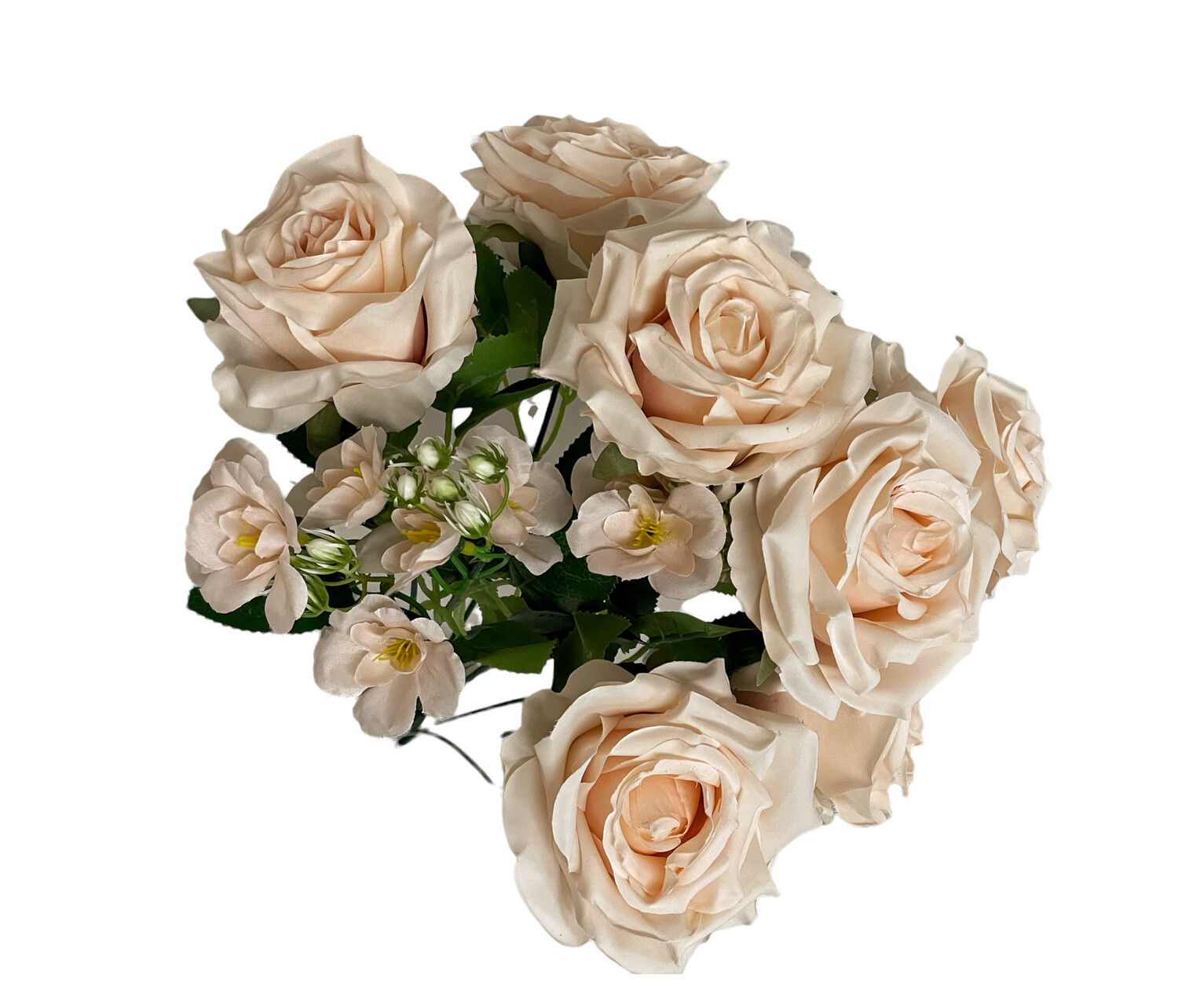 Rose Bunch Champagne12H 40cmL