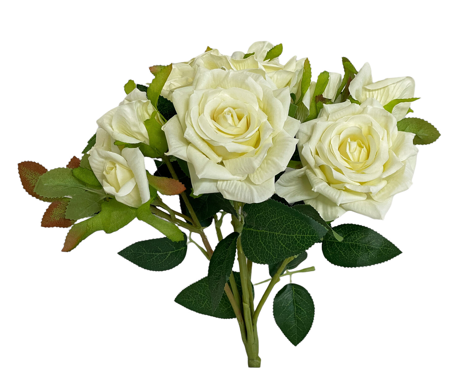 Rose Cream Bunch 7H 6B 35cmL