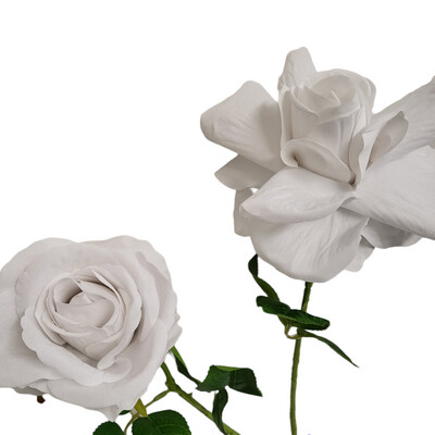 Rose White Velvet 50cmL