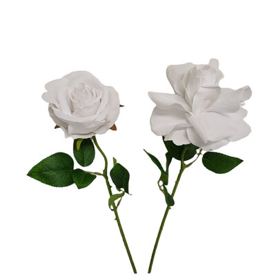 Rose White Velvet 50cmL