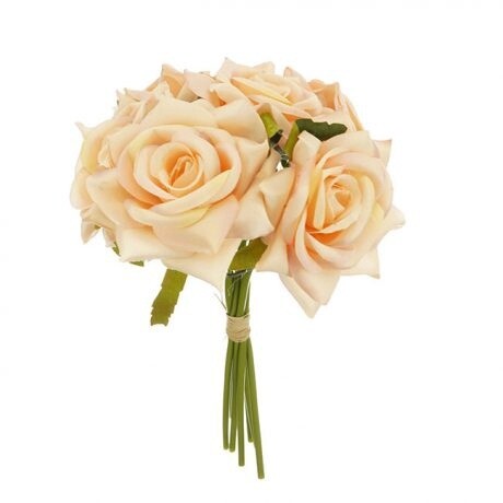 Rose Prima Bouquet Pink 24cmL
