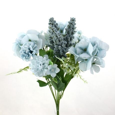 Hydrangea Bouquet Blue 32cmL