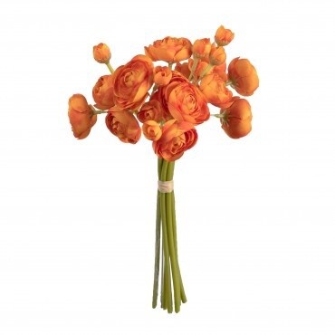 Ranunculus Bundle Orange 28cmL