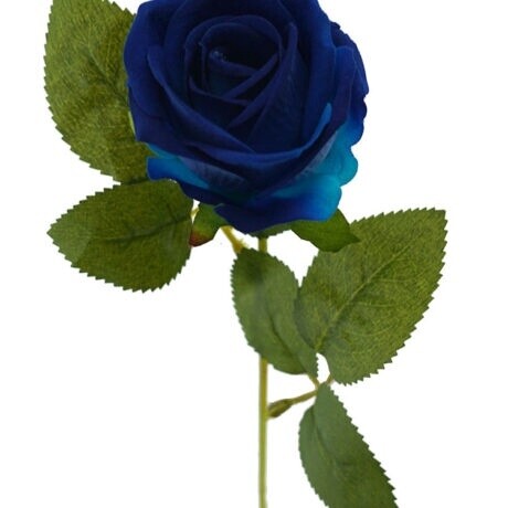 Rose Mini Velvet Blue Stem 51cmL