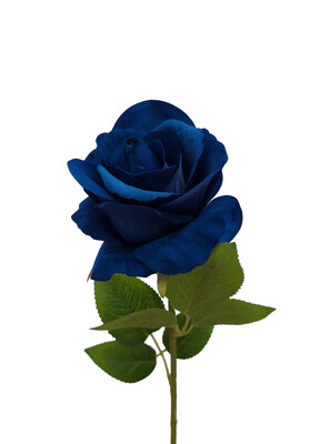 Rose Dark Blue Velvet 50cmL