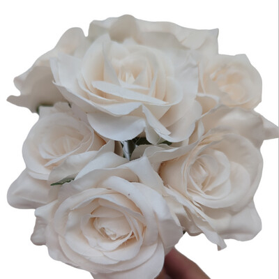 Rose Prima Bouquet Champagne 24cmL