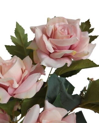 Rose Pointed Bouquet Dusty Magenta 58cmL, 11 Heads