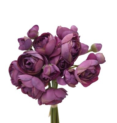 Ranunculus Bundle Purple 28cmL