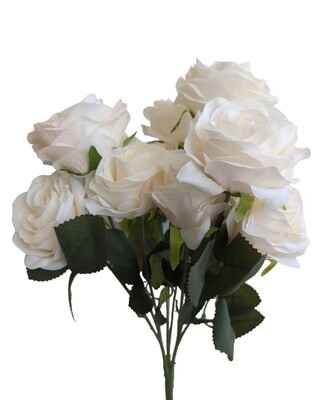 Rose Bunch 10H Champagne 45cmL