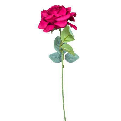 Rose Pointed Stem Magenta 50cmL