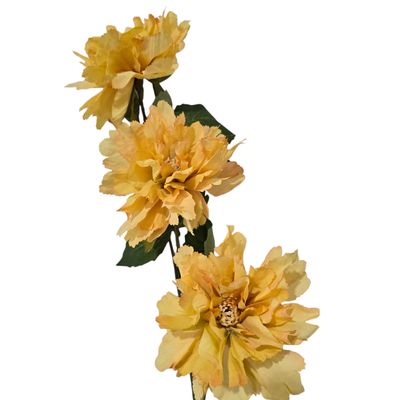 Peony 3H Mustard Yellow 73cmL