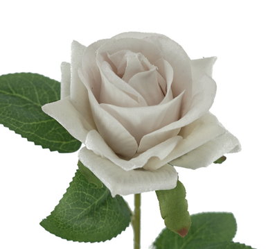 Rose Heart Velvet Stem Light Pink 50cmL