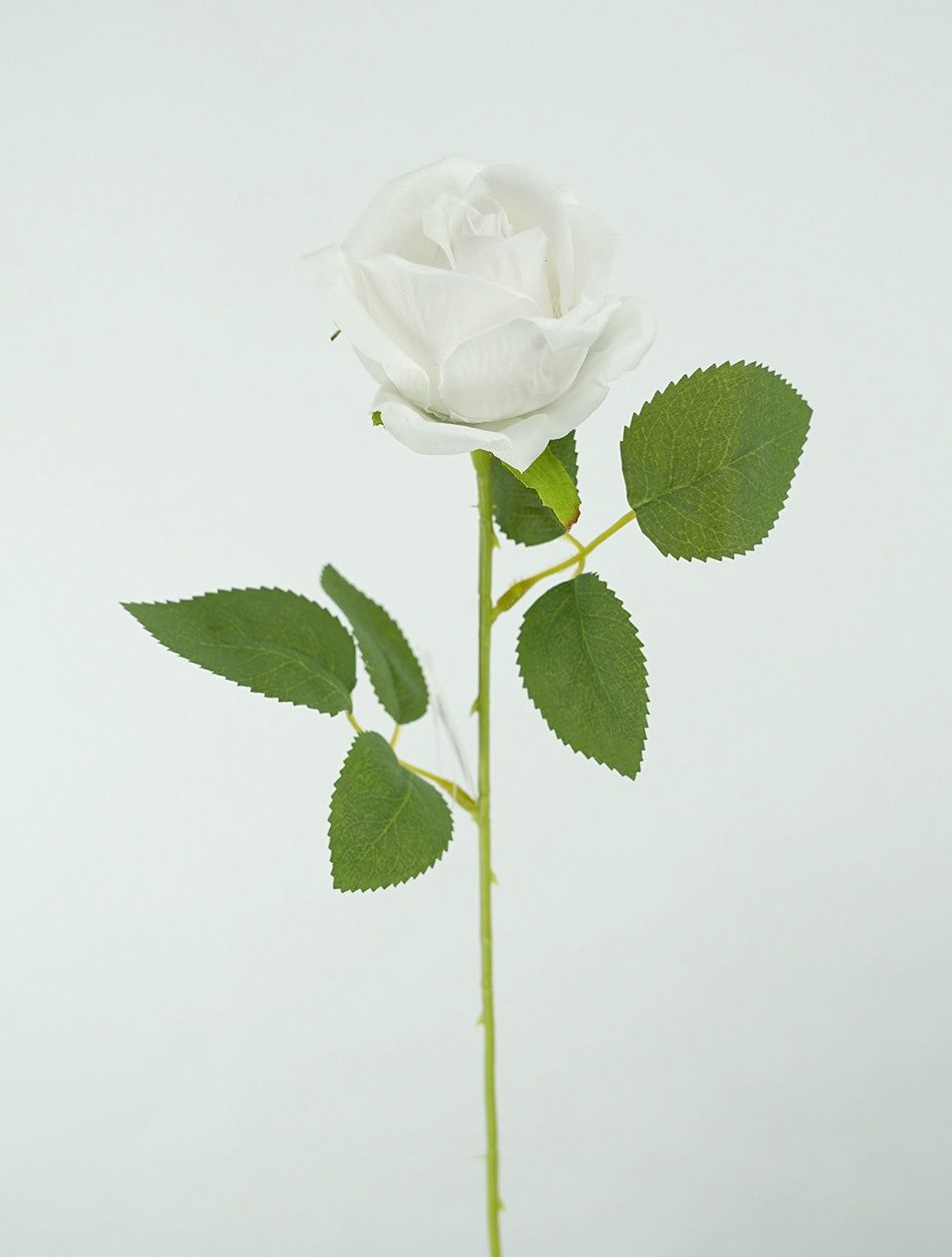 Rose Mini Velvet White 51cmL
