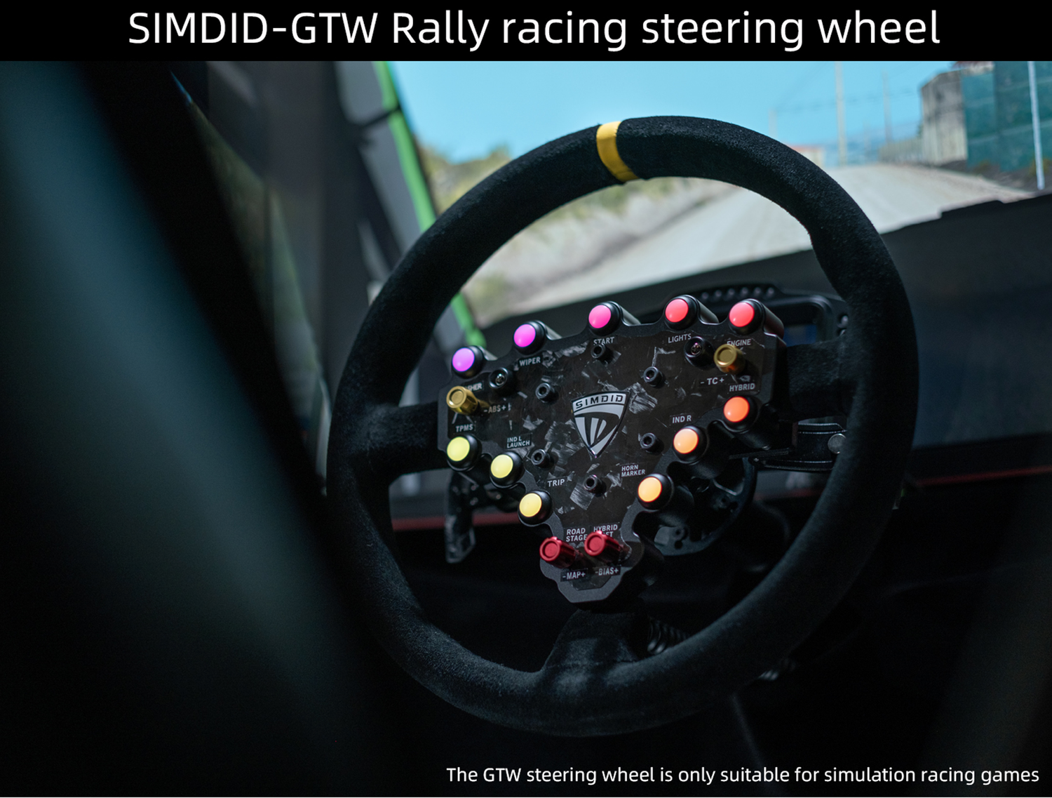 SIMDID-GTW Steering Wheel -- Pc Racing games，MOZA SIMAGIC FANATEC SIMUCUBE Can be install