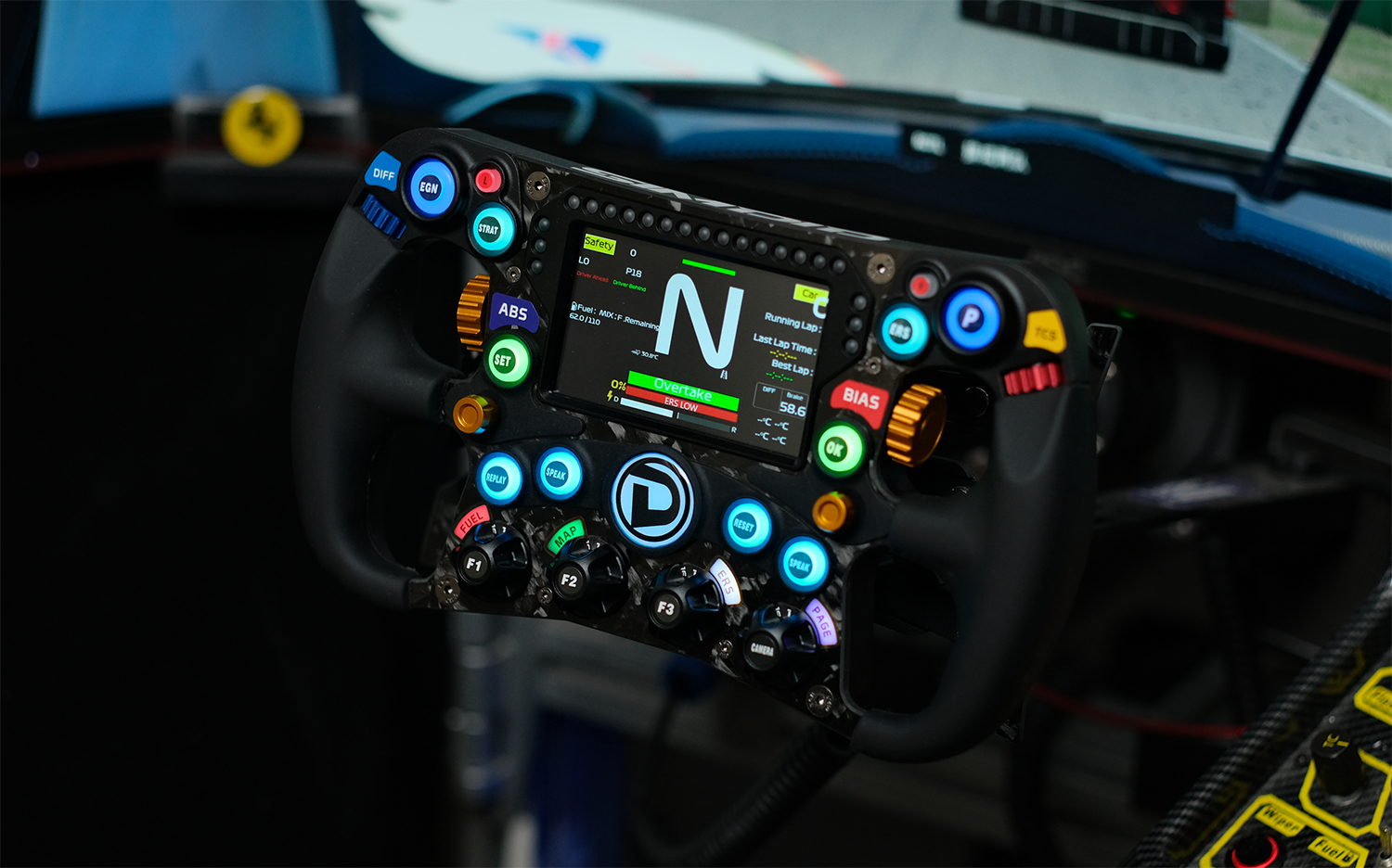 SIMDID - FA7 U Simracing car Steering wheel [SIMAGIC SIMCUBE MOZA FANATEC Can be installed]