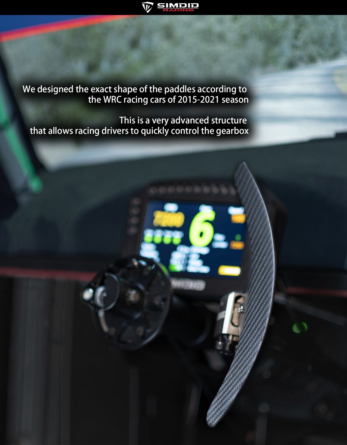 SIMDID- WRC-Push Pull Paddle Shifter-  Carbon fibre Paddle 1 sets New Version Coming! Available for Order on May 15th.