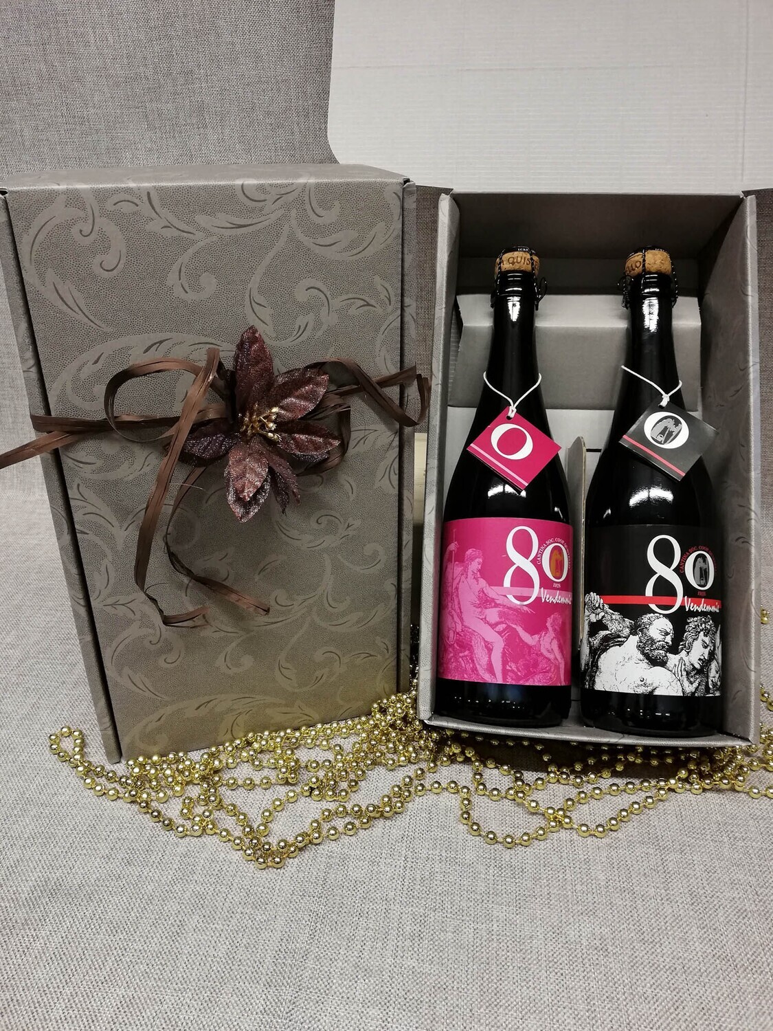 Cofanetto con 80 Vendemmie Rosato e Rosso – Selezione Doppia da 0,75 L - C04