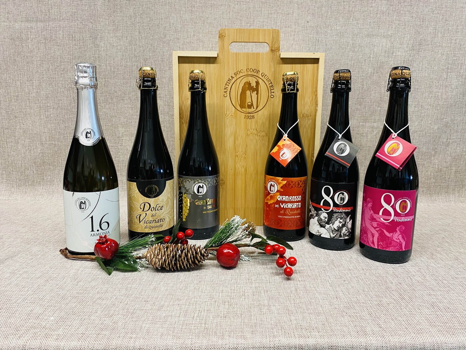 L’eccellenza in sei calici: vini d’autore e tagliere in cassetta pregiata - LE15