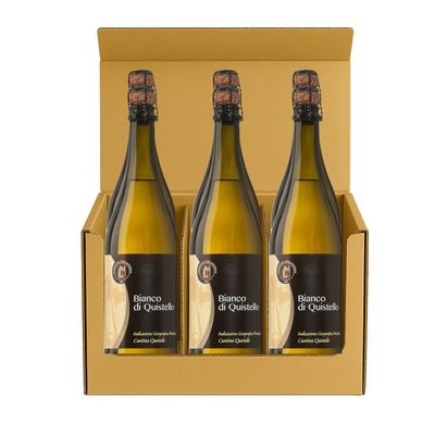 Frizzante White Wine from Quistello IGP (Trebbiano) – 6-Bottle Case