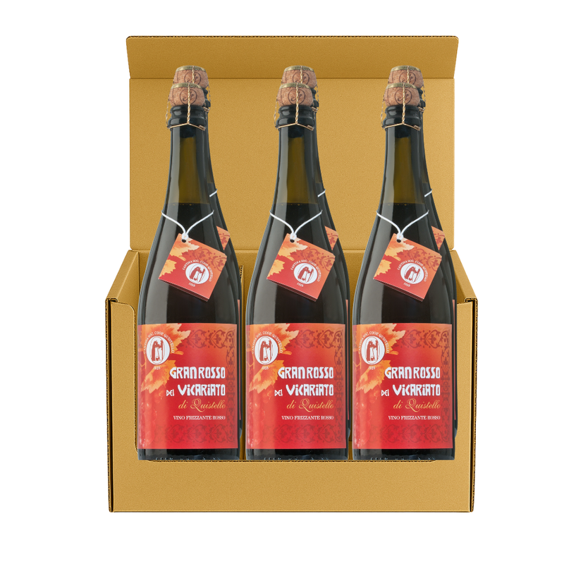 Lambrusco Gran Rosso del Vicariato di Quistello IGP - Confezione 6 bottiglie