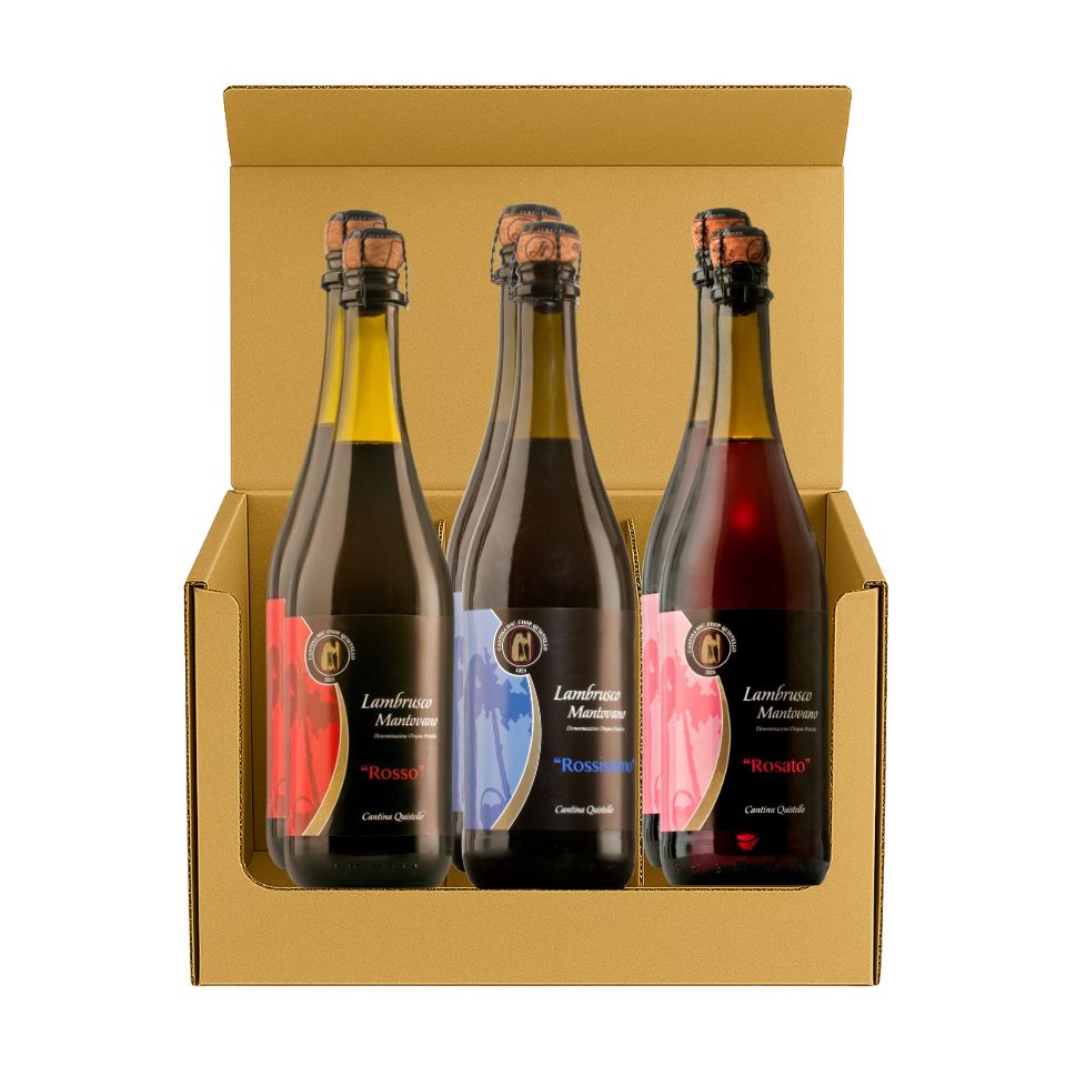 Lambruschi Dop - esclusiva confezione 6 bottiglie