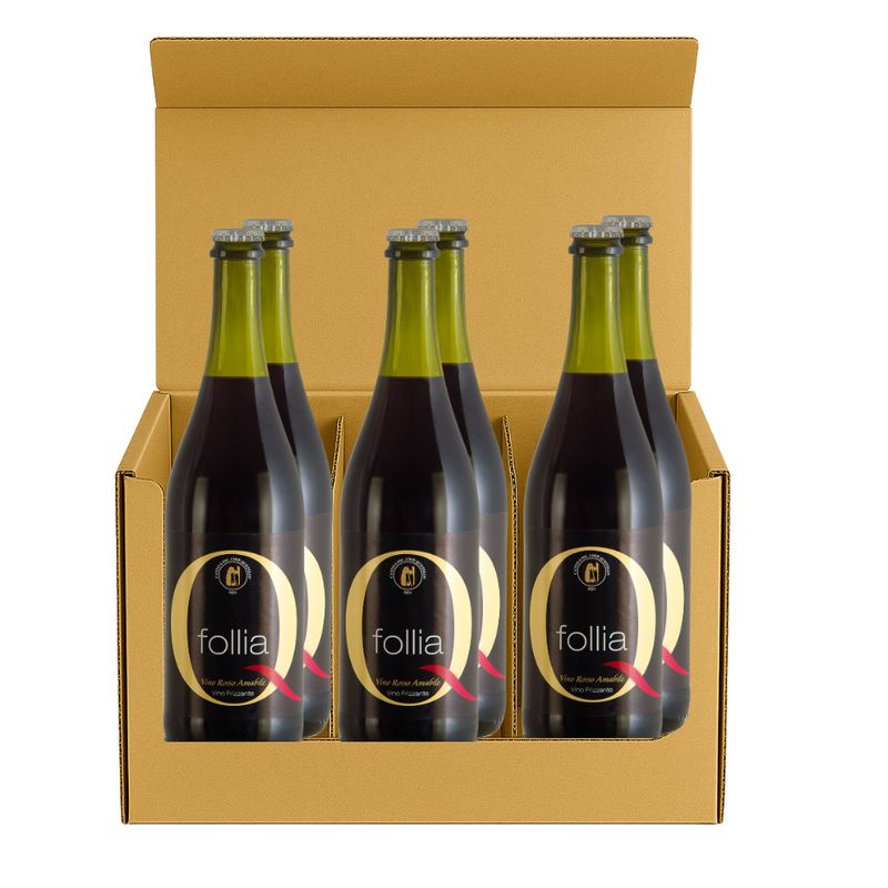 Follia Amabile Rosso - Confezione 6 bottiglie da 0,75L Follia Amabile Rosso - Confezione 6 bottiglie da 0,75L