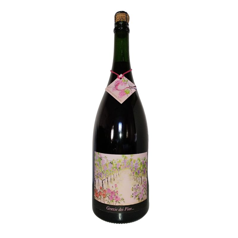 Magnum da 1.5 litri di Lambrusco di Quistello Rosato IGP Grazie dei Fior