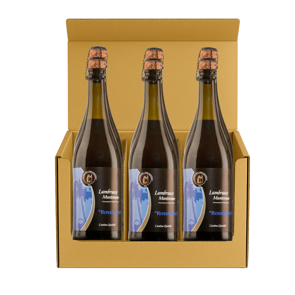 Lambrusco Mantovano Dop Rossissimo- Confezione 6 bottiglie da 0,75L