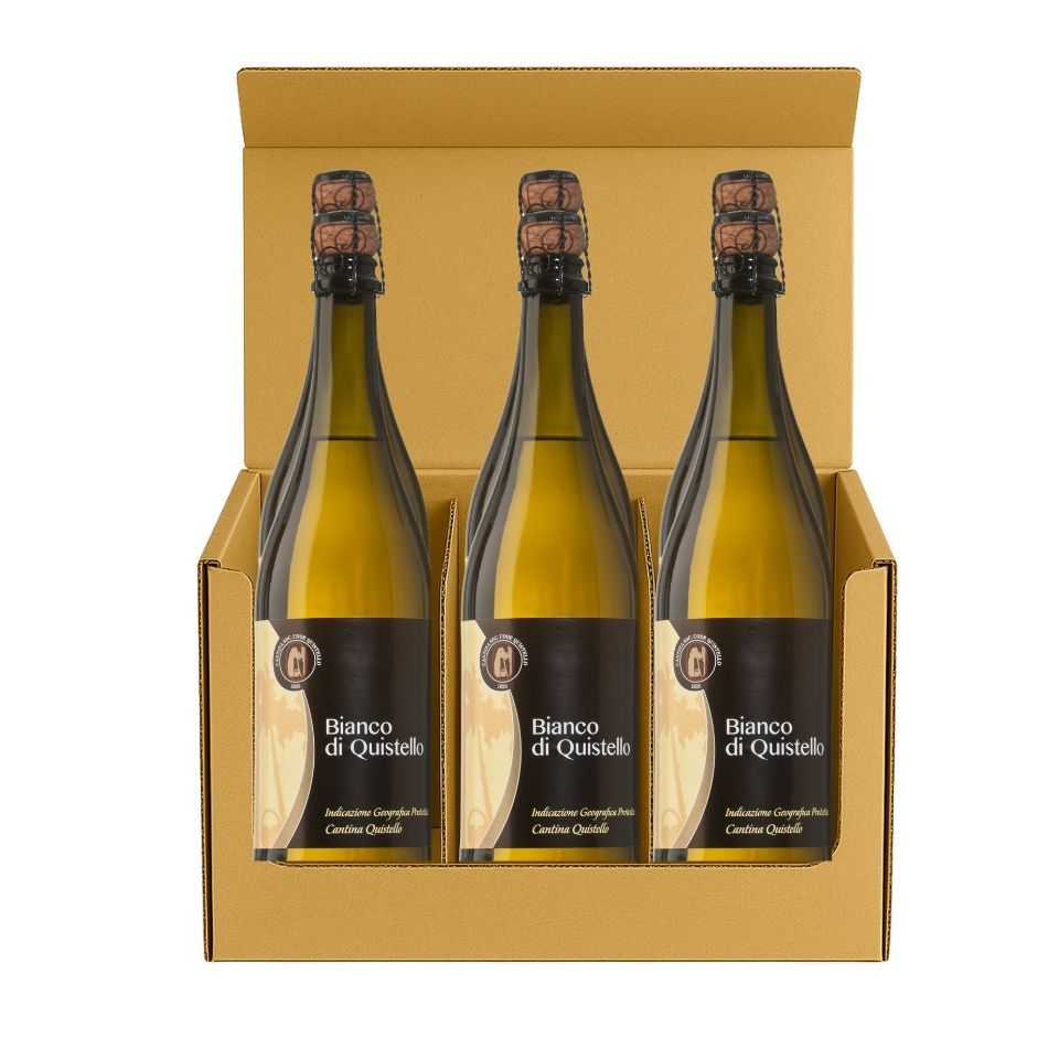 Bianco Frizzante di Quistello IGP (Trebbiano) - Confezione 6 bottiglie da 0,75L